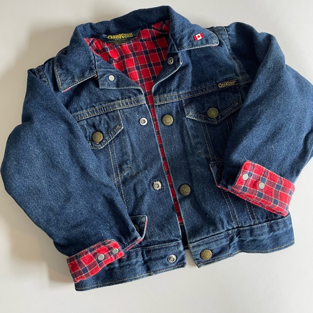 Red Vintage OshKosh denim jacket